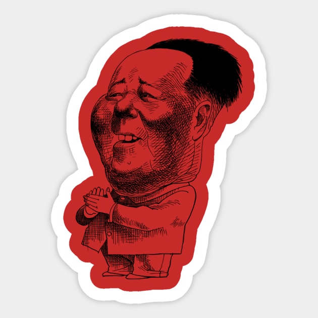 Mao Zedong Sticker by Soriagk